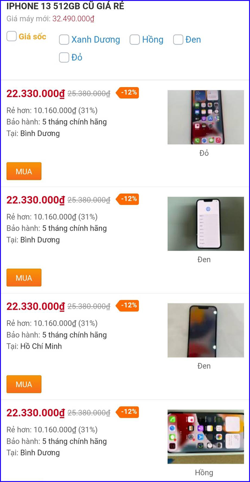 Cập nhật giá iPhone 13 cũ tháng 6, có mẫu rẻ hơn máy mới đến 32% Cập nhật giá iPhone 13 cũ tháng 6, có mẫu rẻ hơn máy mới đến 32%