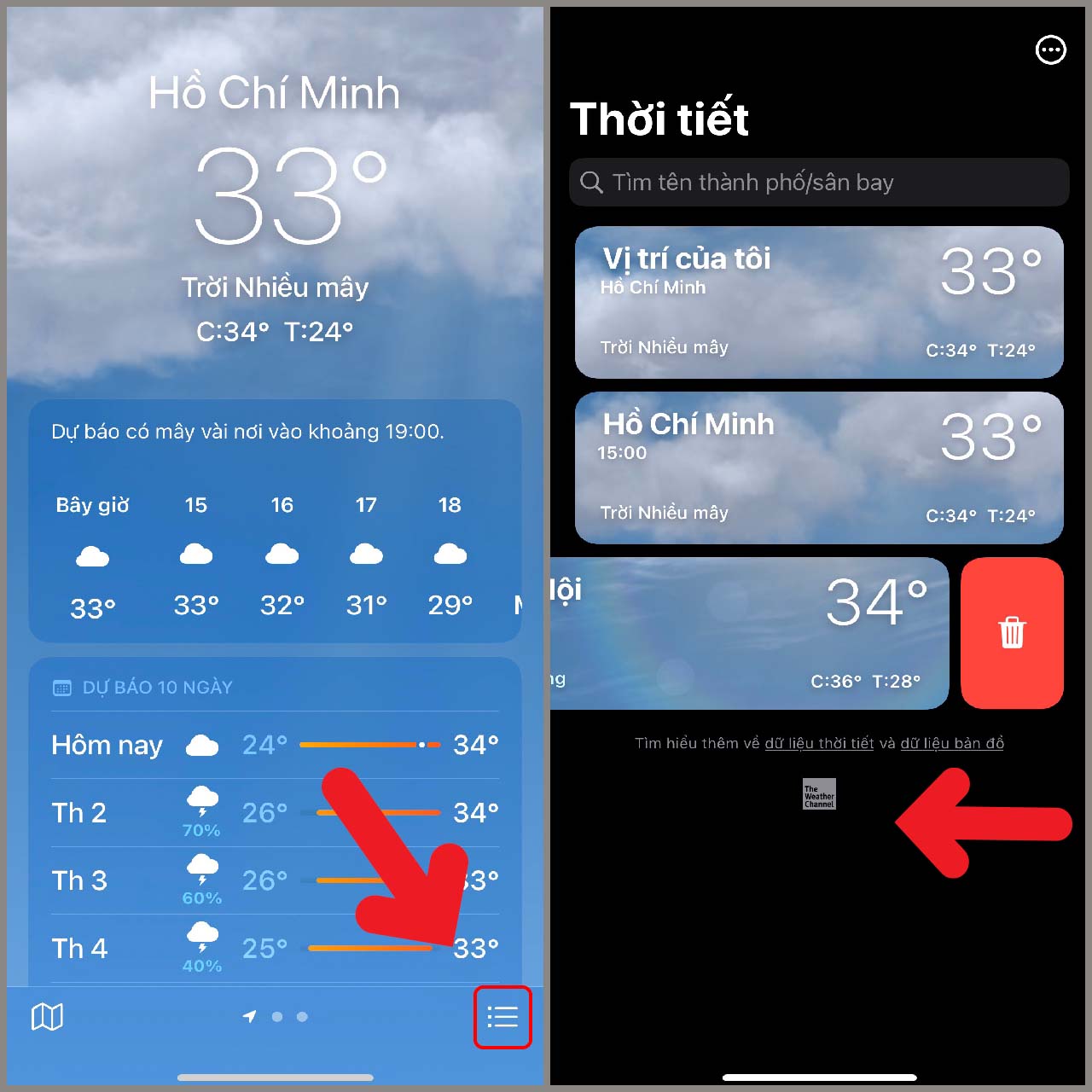 Cách bật cảnh báo thời tiết trên iPhone bạn đã biết chưa? Cùng xem nhé