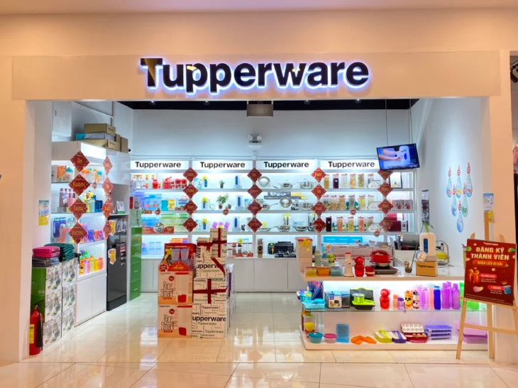 Tupperware chuyên sản xuất các mặt hàng gia dụng