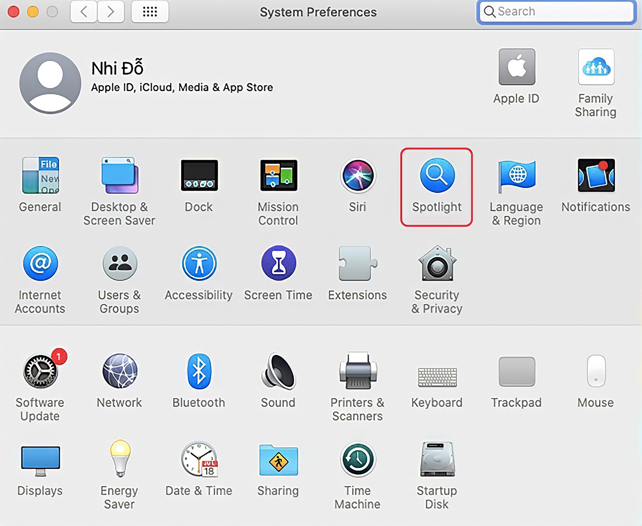 Cách tìm nhanh trên MacBook