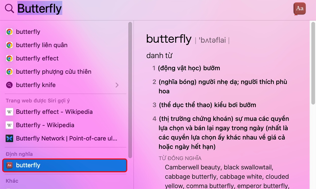 Cách tìm nhanh trên MacBook