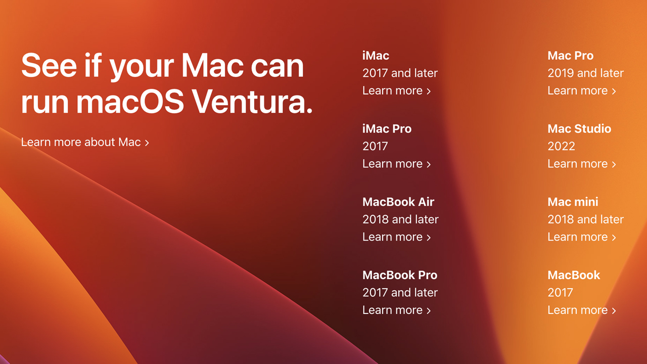 macOS Ventura