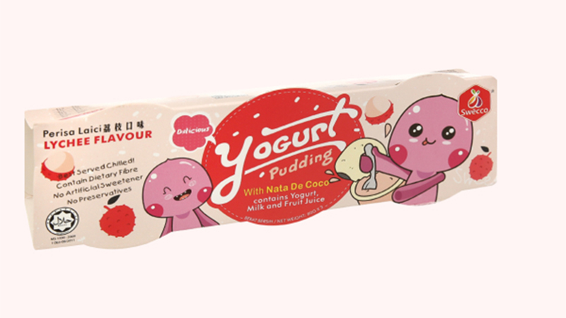 Thạch pudding yogurt vị vải Swecco