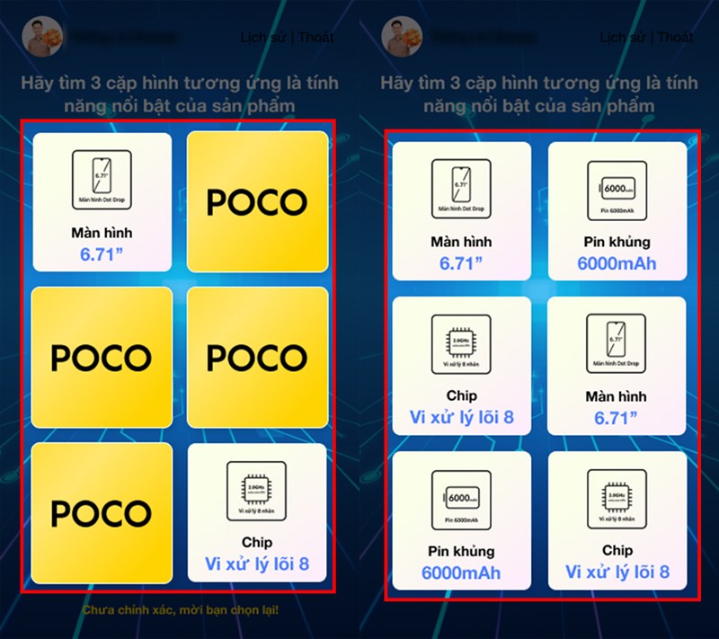 Cách chơi minigame trúng điện thoại POCO C40