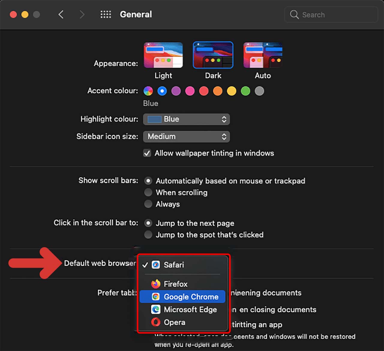 Cách thay đổi trình duyệt mặc định trên MacBook