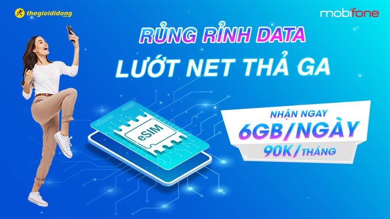 Người chơi hệ eSIM chớ bỏ qua gói eSIM BIGDATA, chỉ 90K/tháng có ngay 6GB Người chơi hệ eSIM chớ bỏ qua gói eSIM BIGDATA, chỉ 90K/tháng có ngay 6GB