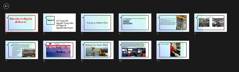 Phím tắt thông dụng khi đang trình chiếu slide trong PowerPoint