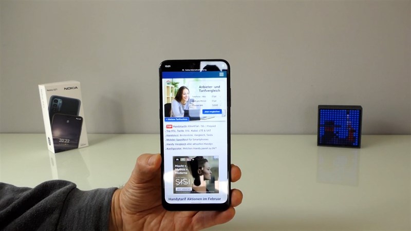 Android gốc trên điện thoại Nokia giúp chiếc điện thoại xử lý các tác vụ cơ bản một cách mượt mà hơn. Nguồn: Handytests Tariftipp.