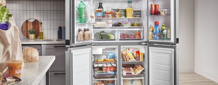 Tủ lạnh Whirlpool Inverter 594 Lít WFQ590NSSV được trang bị cảm biến thông minh 6th SENSE giúp bảo quản thực phẩm tươi ngon