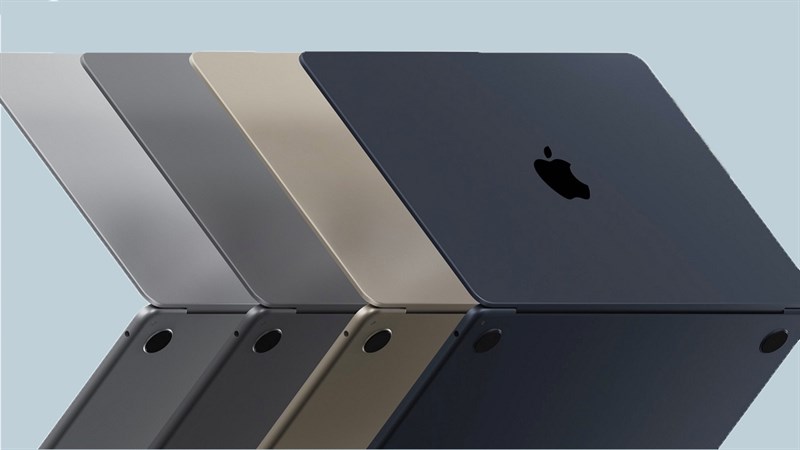MacBook Air M2 2022 được ra mắt với nhiều phiên bản màu sắc giúp lựa chọn của người dùng thêm đa dạng hơn