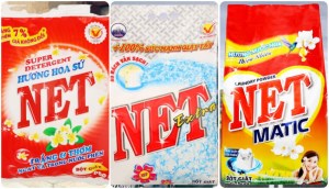 Bột giặt NET - thương hiệu quen thuộc của các bà nội trợ