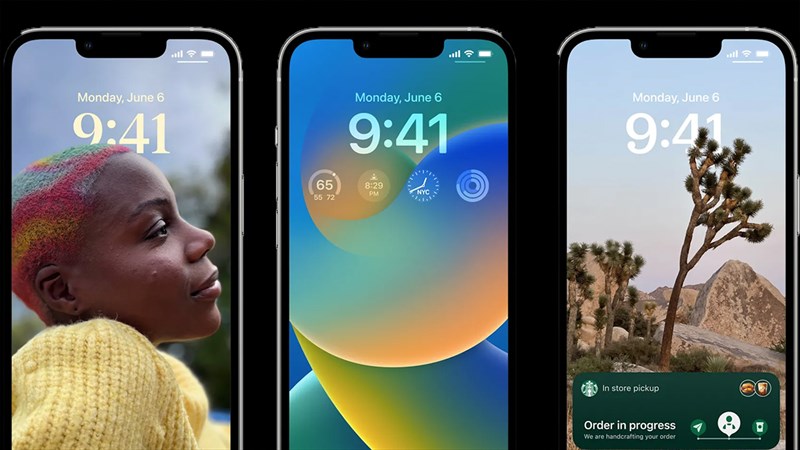 Hình ảnh giao diện iOS 16