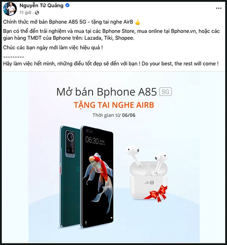 HOT: Sau bao ngày chờ đợi thì Bphone A85 5G đã chính thức được mở bán