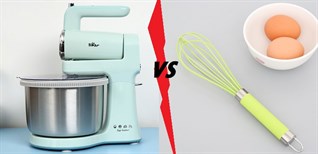 Nên mua cây đánh trứng hay máy đánh trứng? Loại nào tốt, phù hợp?