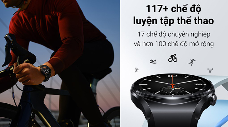 Đồng hồ thông minh Xiaomi Watch S1 có nhiều chế độ luyện tập