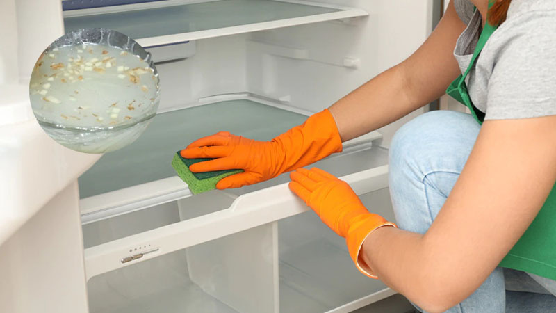 Ginger and toothpaste to deodorize the refrigerator