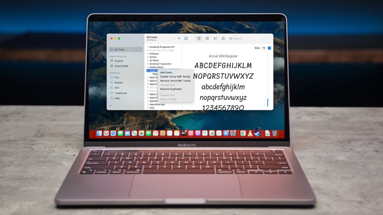 Thay đổi phông chữ trên MacBook: Năm 2024 sẽ đem đến cho người dùng MacBook nhiều sự lựa chọn để thay đổi phông chữ. Nếu bạn muốn thêm sự cá tính và độc đáo cho máy tính của mình, hãy xem hình ảnh để tìm nguồn cung cấp font chữ mang tính cách mạng và tải về cho MacBook của bạn.