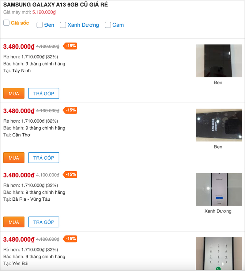 Bộ đôi Galaxy A giá rẻ mới nhất đang có hàng đổi trả giảm sốc, giá hời