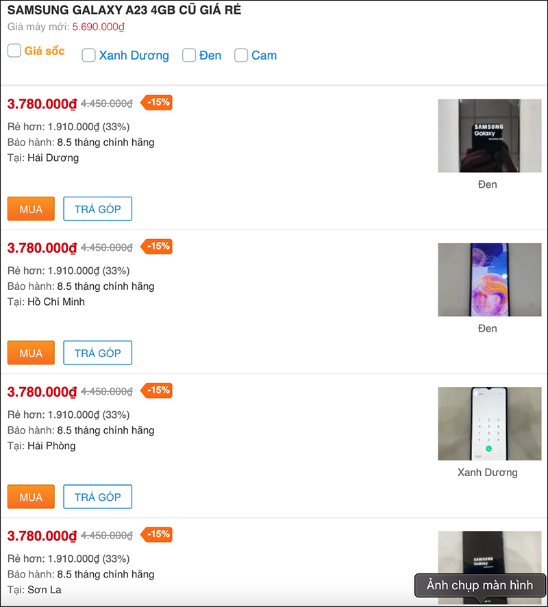 Bộ đôi Galaxy A giá rẻ mới nhất đang có hàng đổi trả giảm sốc, giá hời