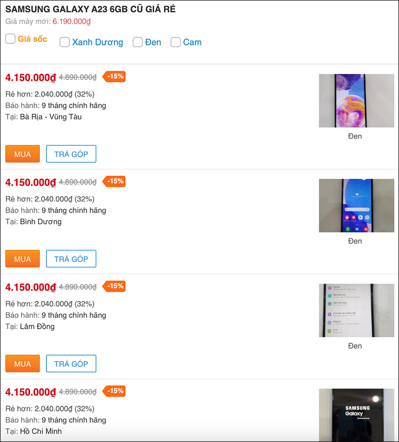 Bộ đôi Galaxy A giá rẻ mới nhất đang có hàng đổi trả giảm sốc, giá hời