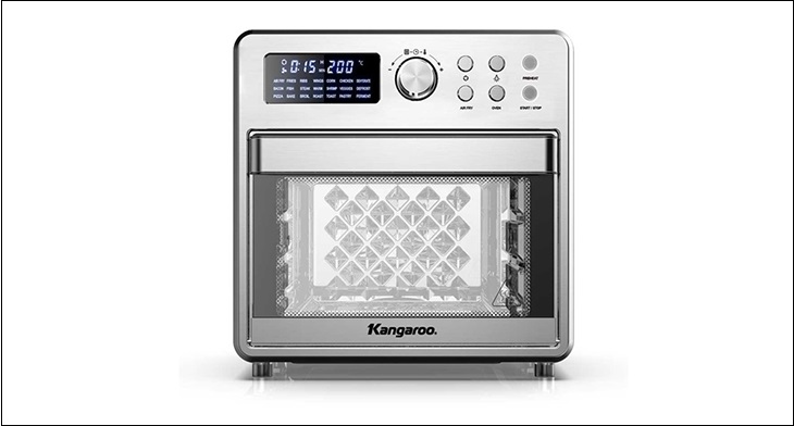 10 lý do nên mua lò chiên không dầu Kangaroo KG25AF1A > Dung lượng lớn cùng với thiết kế 2 trong 1