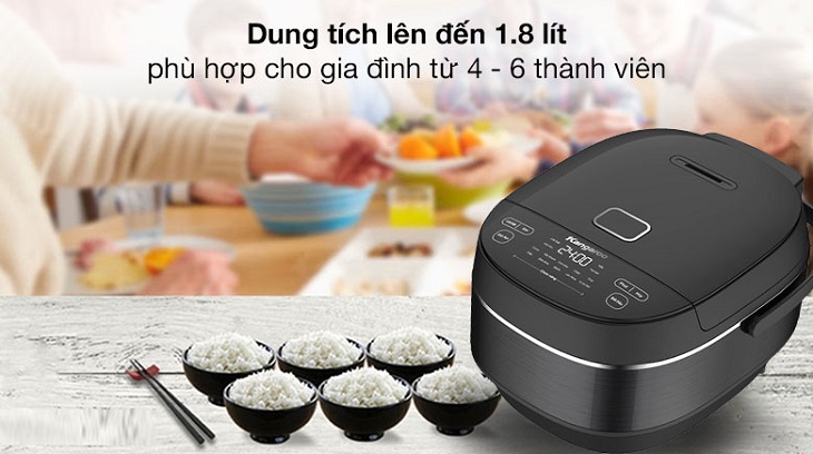 Nấu cơm với lượng gạo phù hợp