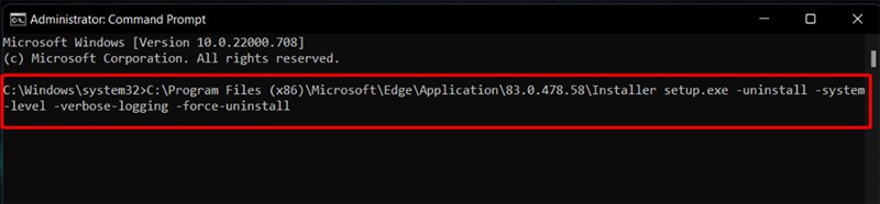 Hướng dẫn cách gỡ bỏ Microsoft Edge trên Windows