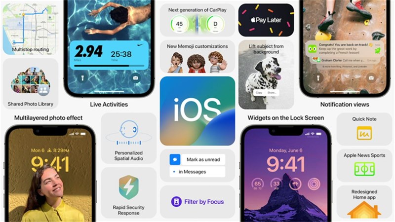 iOS 16: iOS 16 đã ra mắt với rất nhiều tính năng mới và nâng cao hơn bao giờ hết. Tận hưởng tính năng mới cho Siri, chế độ tối cho màn hình, và nhiều tính năng độc đáo khác với iOS