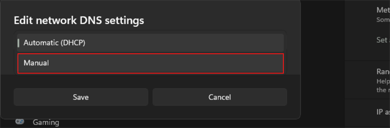 Chọn vào Manual. Chọn vào Manual.