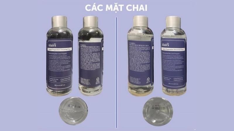 Làm cách nào để phân biệt nước hoa hồng Klairs Supple Preparation Unscented Toner thật giả