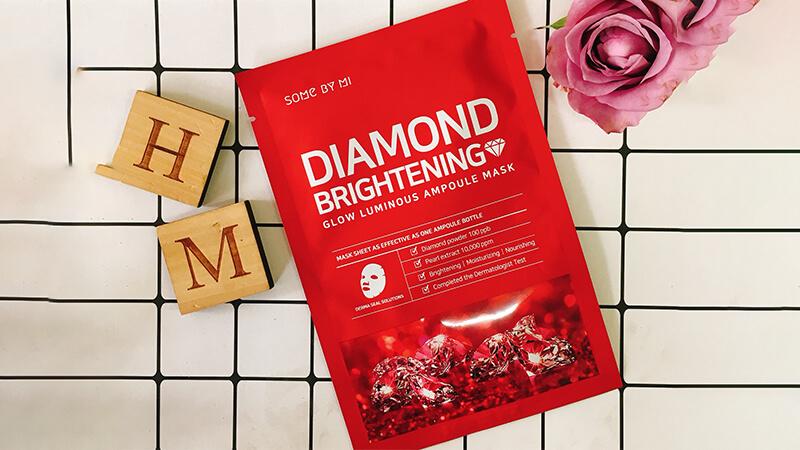 Mặt nạ giấy Some By Mi Diamond Brightening Glow Luminous Ampoule Mask