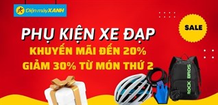 Deal hời tháng 6 - Top 7 phụ kiện xe đạp khuyến mãi đến 20%, giảm 30% từ món thứ hai, đừng bỏ lỡ!
