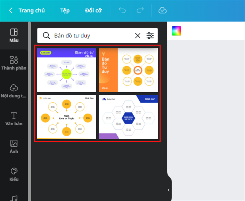 Nhấp chọn một mẫu theo ý của bạn.
