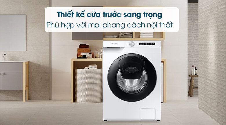 Máy giặt cửa ngang có thiết kế hiện đại, đẹp mắt