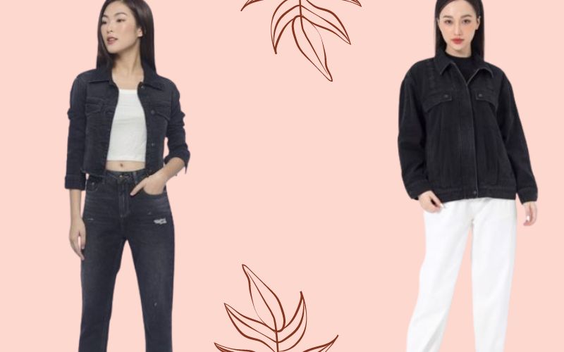 9 cách phối đồ với áo khoác jean đen nữ sao cho trẻ trung, năng động