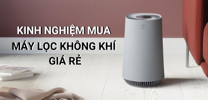Kinh nghiệm mua máy lọc không khí giá rẻ, tiết kiệm chi phí hiệu quả