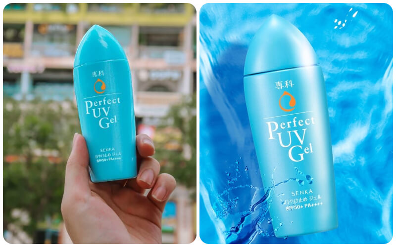 Gel chống nắng Senka SPF 50/PA++++ bảo vệ da toàn diện dù có trang điểm. Gel chống nắng Senka SPF 50/PA++++ bảo vệ da toàn diện dù có trang điểm.