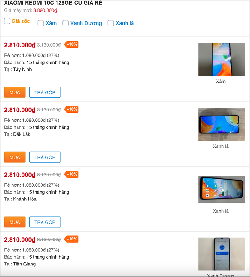 Mua ngay smartphone Xiaomi cũ có ROM 128GB mà giá chưa đến 3 triệu Mua ngay smartphone Xiaomi cũ có ROM 128GB mà giá chưa đến 3 triệu