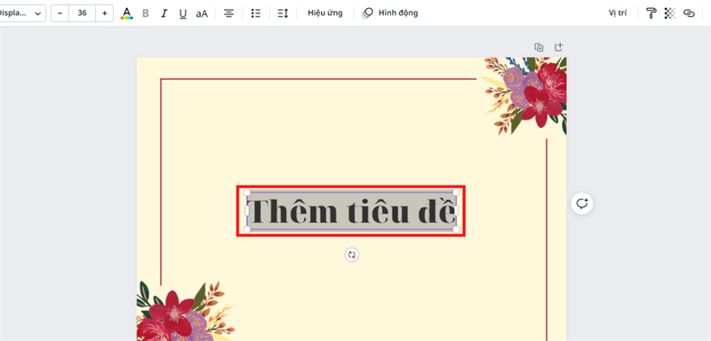 Thêm vào nội dung văn bản mà bạn muốn làm bóng đổ cho nó.