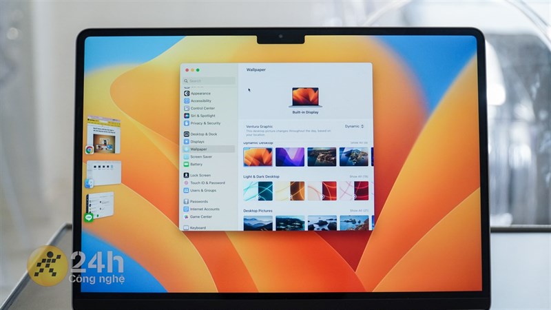 Giao diện cài đặt mới trên macOS 13 Ventura được thiết kế lại trông rất trực quan, dễ hiểu.