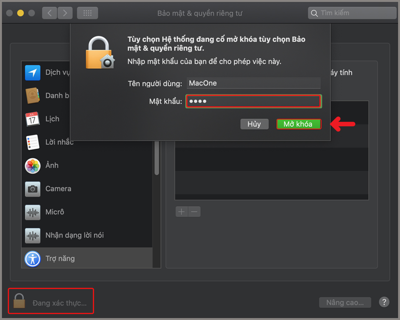 Lỗi gõ chữ trên MacBook