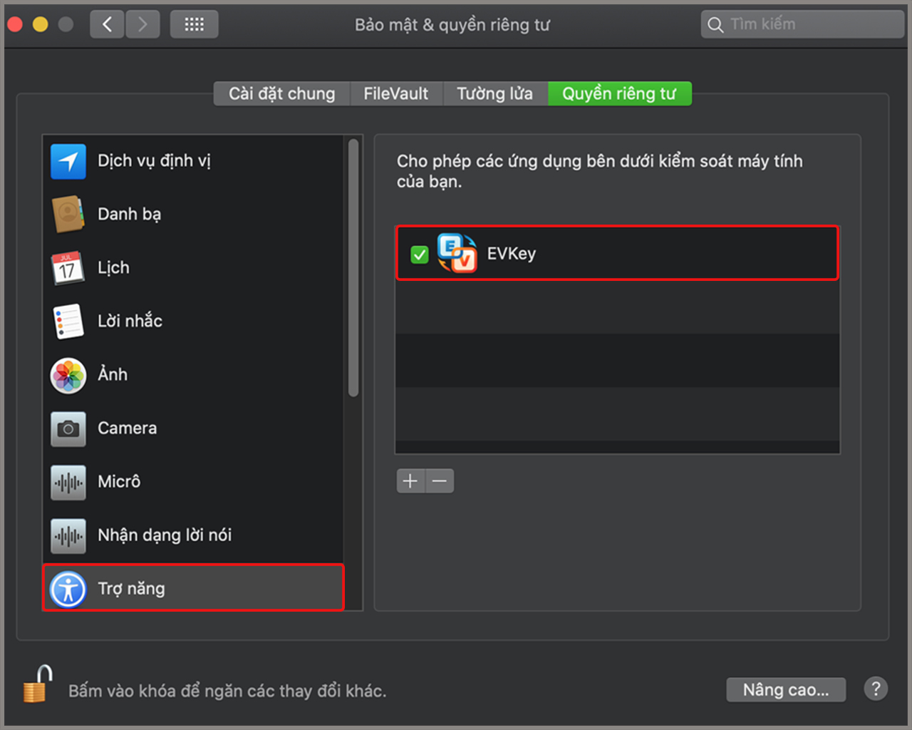 Lỗi gõ chữ trên MacBook