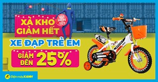 Xả hàng tháng 6 - Top xe đạp trẻ em giảm giá lên đến 25% cùng nhiều quà tặng hấp dẫn