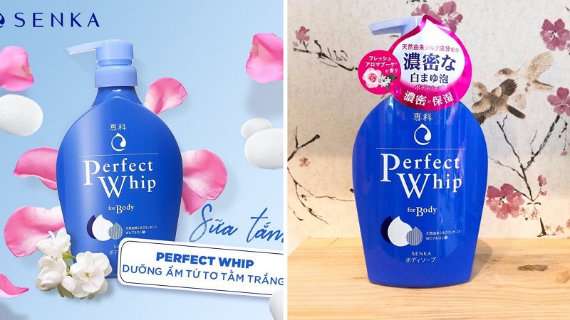 Mua sữa tắm Senka Perfect Whip for Body hương hoa hồng và hoa nhài ở đâu chính hãng, giá tốt nhất?