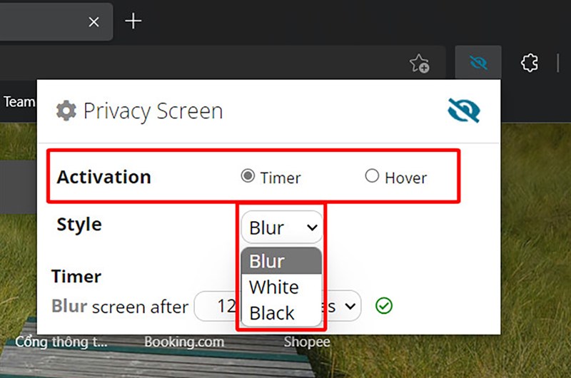 Cách làm mờ nhanh trang web Microsoft Edge