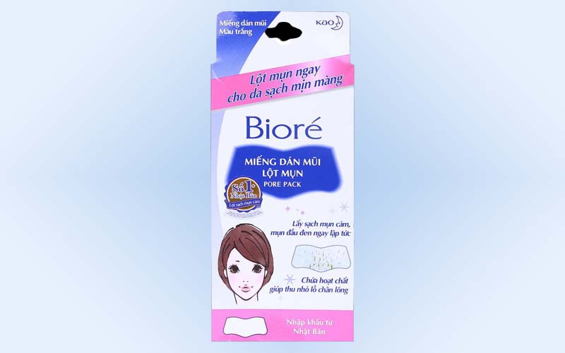 Miếng dán lột mụn nữ không hương Biore