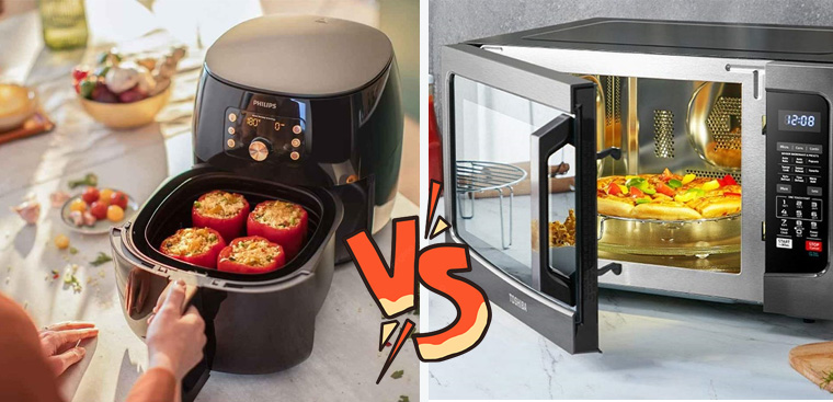 Nên mua nồi chiên không dầu hay lò vi sóng để sử dụng cho gia đình?