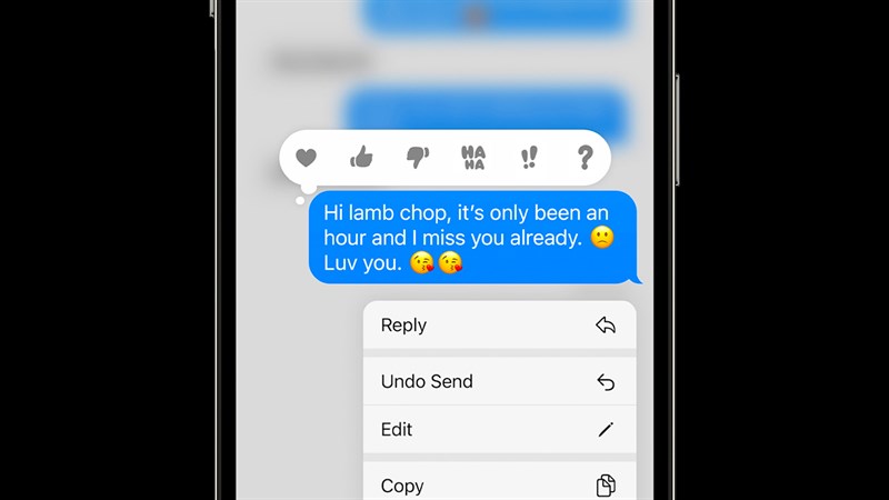 Hủy tin nhắn đã gửi đi trên iOS 16