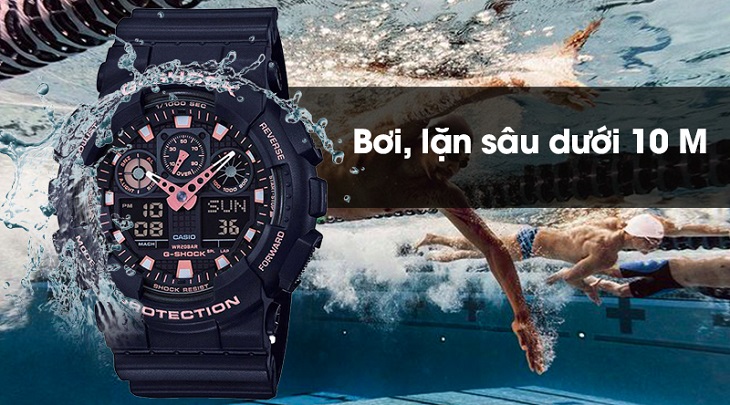 Đồng hồ G-SHOCK 51.2 mm Nam GA-100GBX-1A4DR Đồng hồ G-SHOCK 51.2 mm Nam GA-100GBX-1A4DR