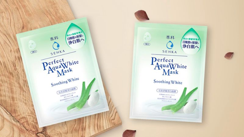 Mặt nạ Senka Perfect Aqua White Mask - Soothing White